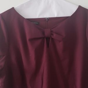 Maroon Talbots shirt dress